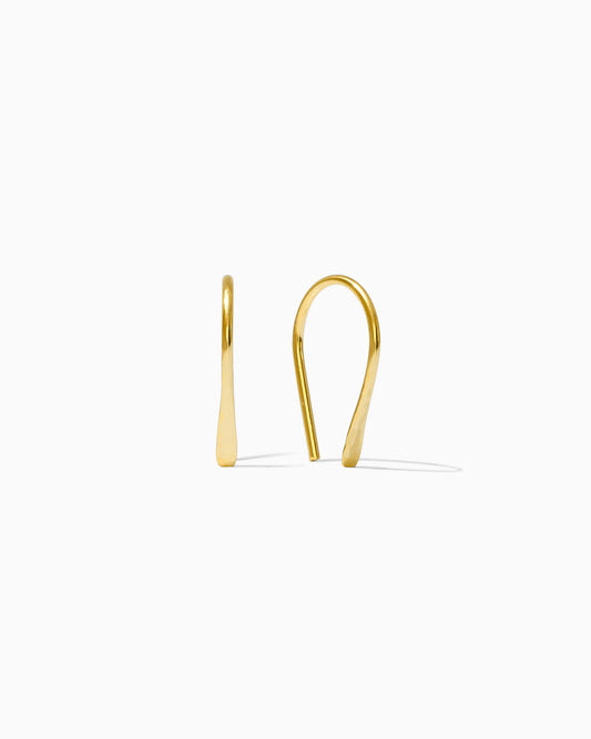 12mm Hammered Horseshoe Earrings, E08