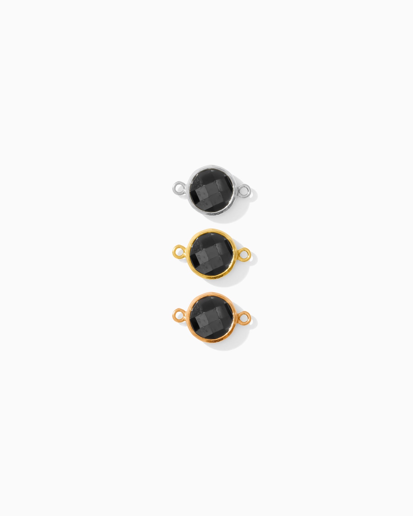 6mm Onyx Double Sided Checkerboard Connector, CN275