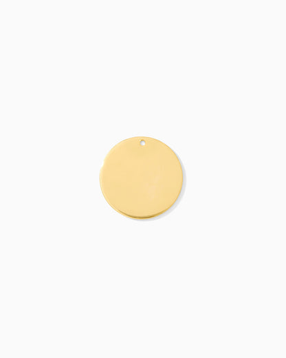 15.9mm Blank Disc Charm, B72