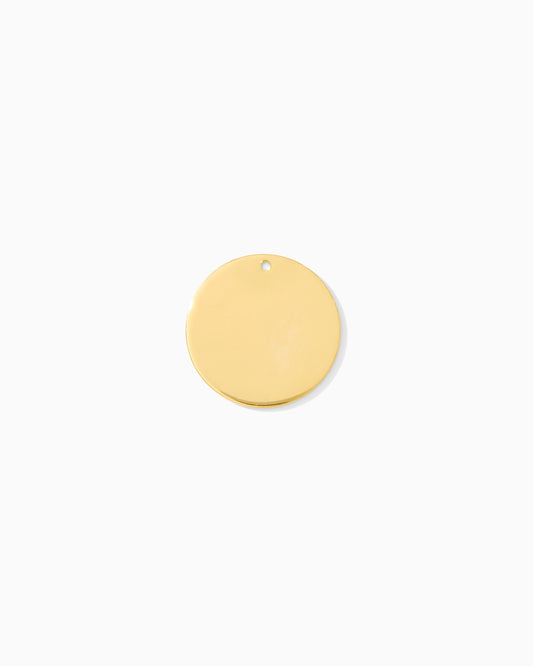15.9mm Blank Disc Charm, B72