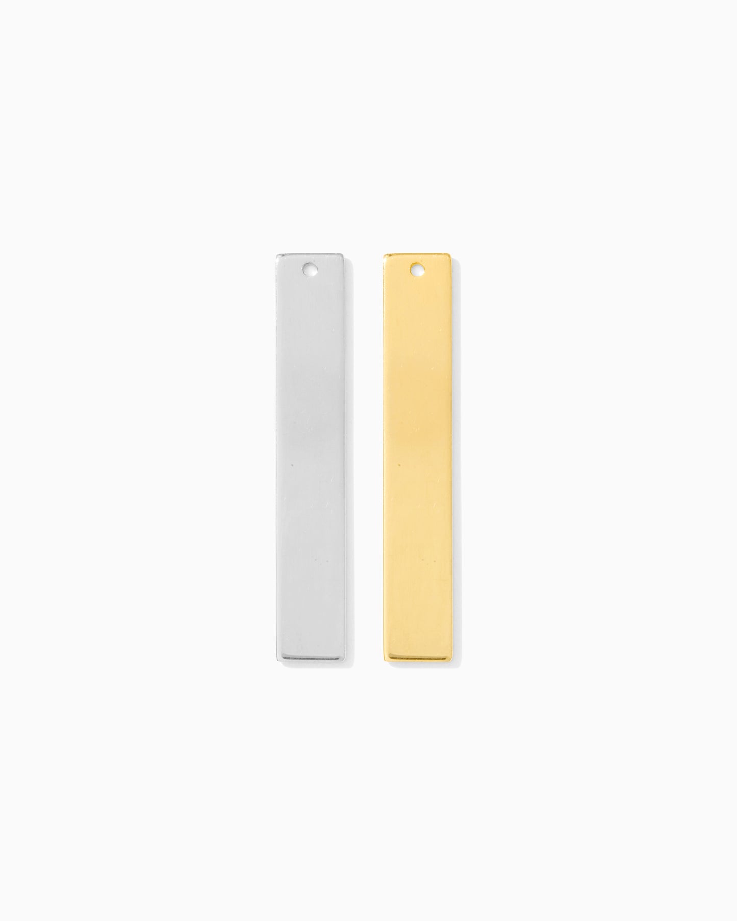1.20" Blank Rectangle Charm, B90