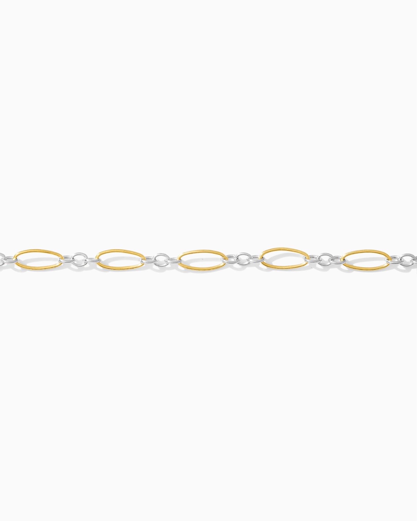 3mm Long and Short Mixed Metal Chain, M190
