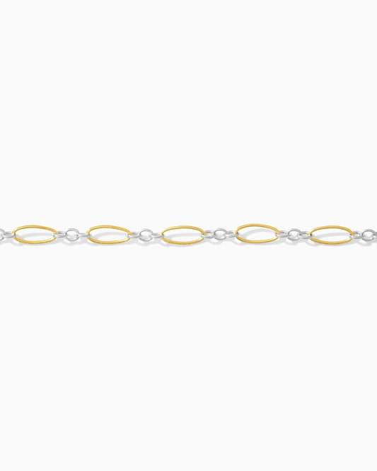 3mm Long and Short Mixed Metal Chain, M190