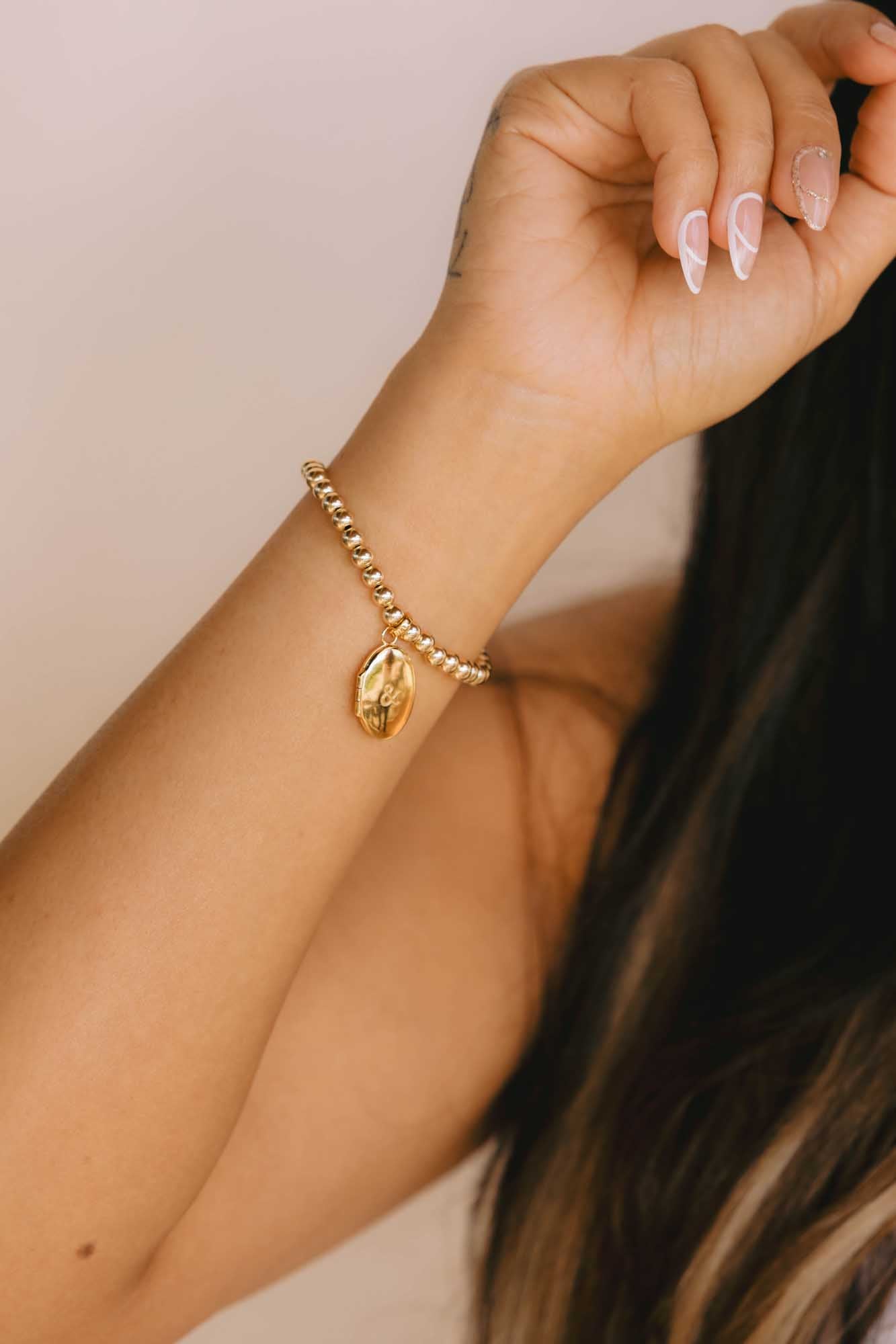 Ampersand Locket Charm, CH298