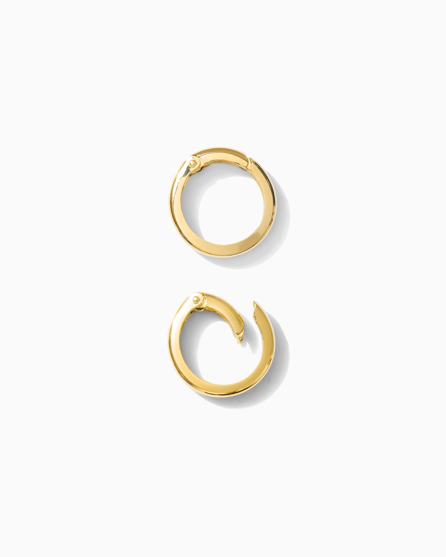 12mm Plain Circle Push Gate Clasp, F21