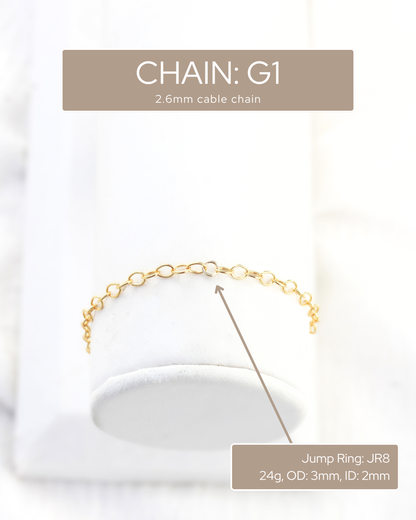 2.6mm Cable Chain, G1, S1
