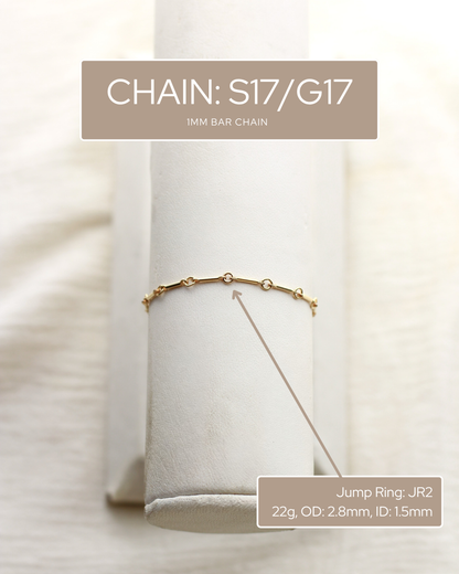 1mm Bar Chain, G17, S17