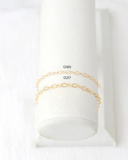 2.6mm Flat Patterned Cable Chain, G217