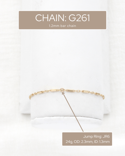 1.2mm bar chain, S261, G261