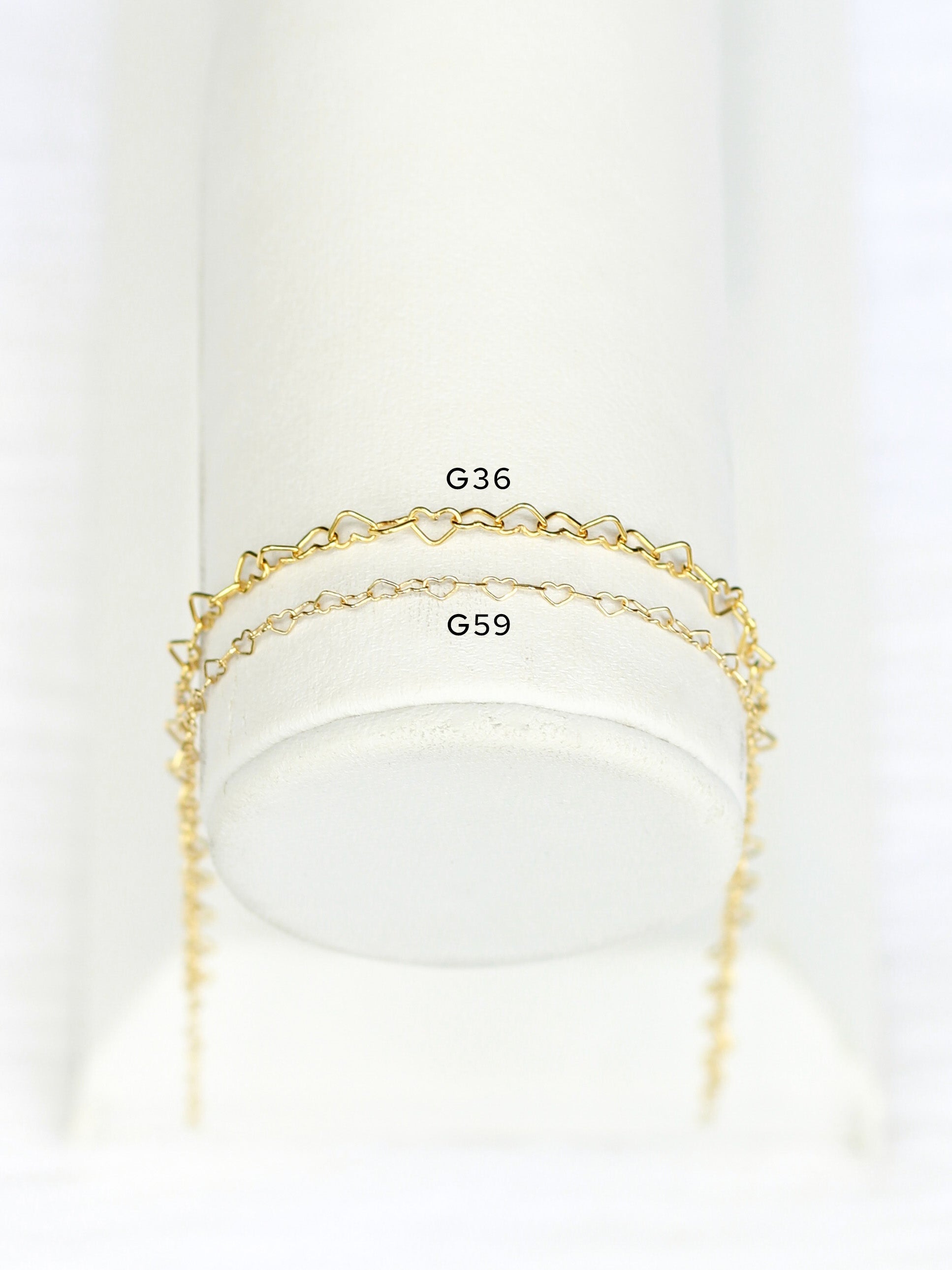 1.6mm Heart Chain, S59, G59