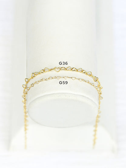 1.6mm Heart Chain, S59, G59