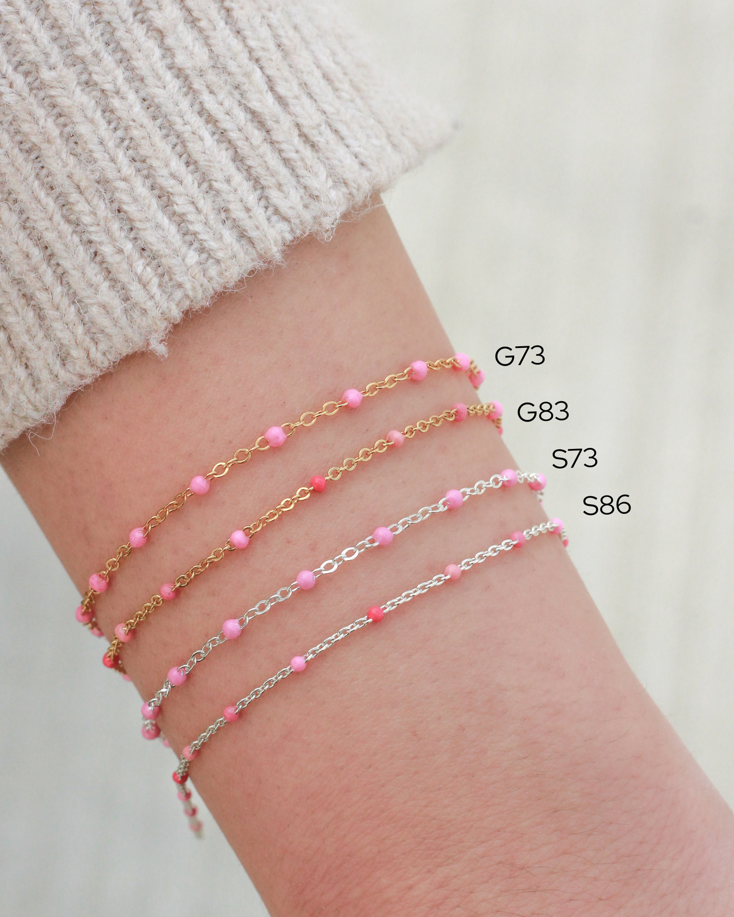 1mm Flat Cable with Pink Enamel Dots, S86