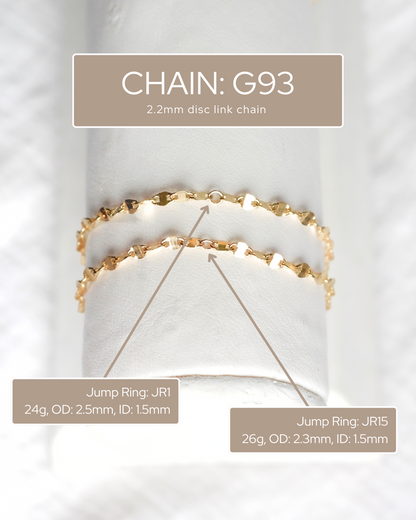 2.2mm Disc Link Chain, G93
