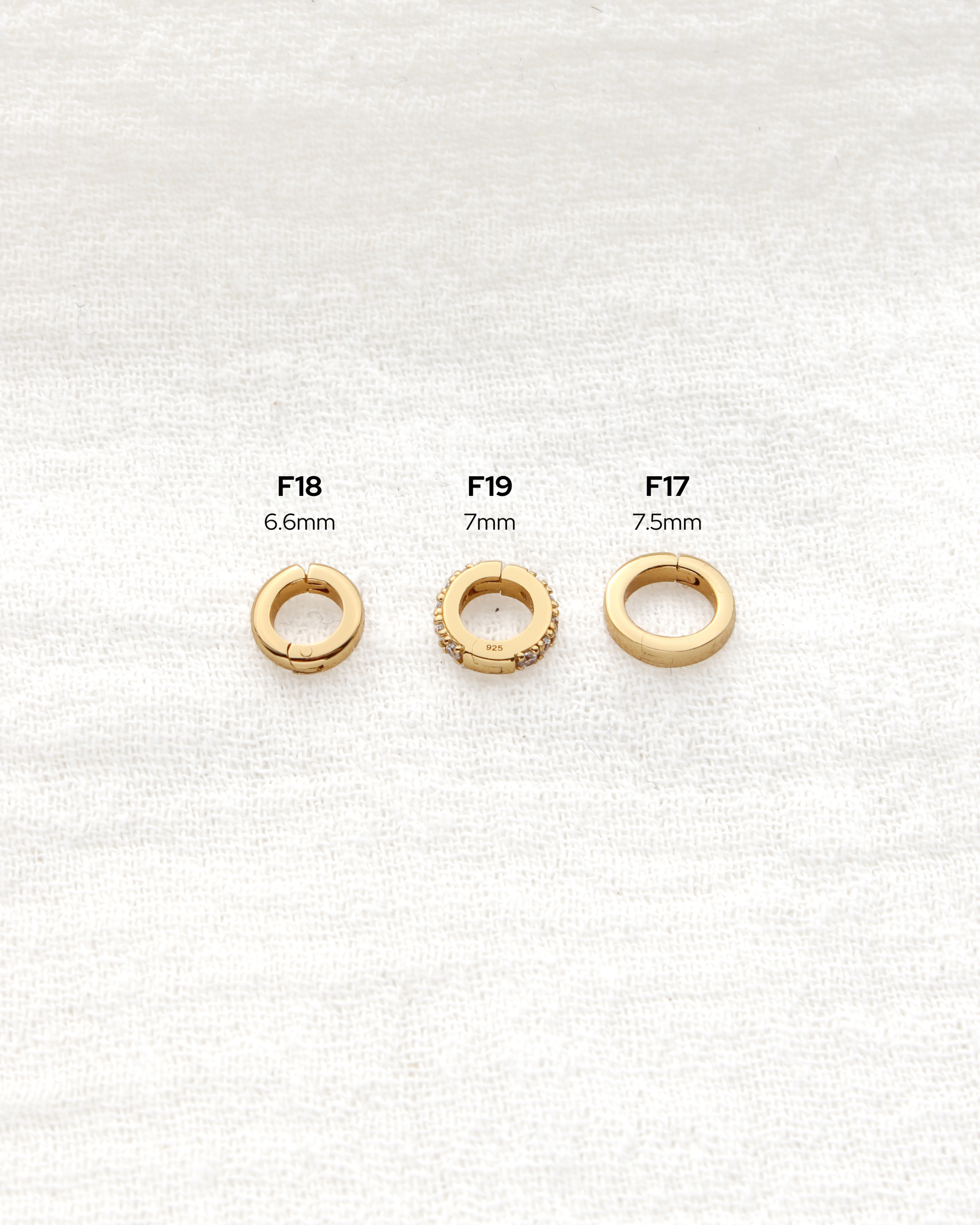 7.5mm Plain Circle Charm Enhancer, F17