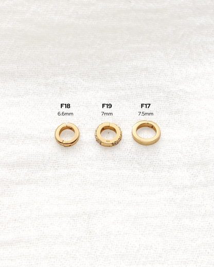 7.5mm Plain Circle Charm Enhancer, F17