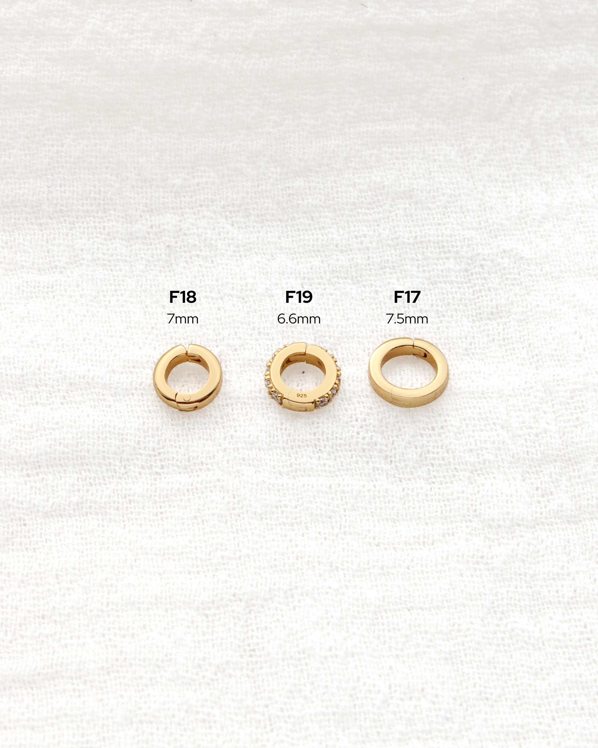 7.5mm Plain Circle Charm Enhancer, F17