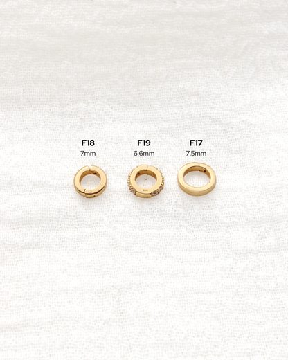7mm Pave Circle Charm enhancer, F19