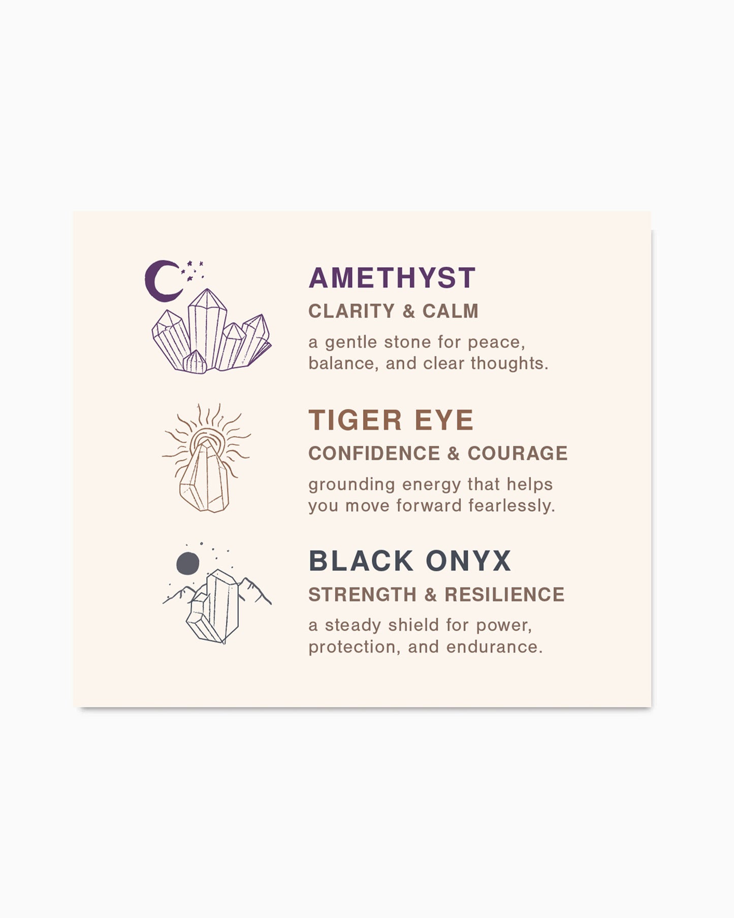 Genuine Stone Meaning Card, MC05