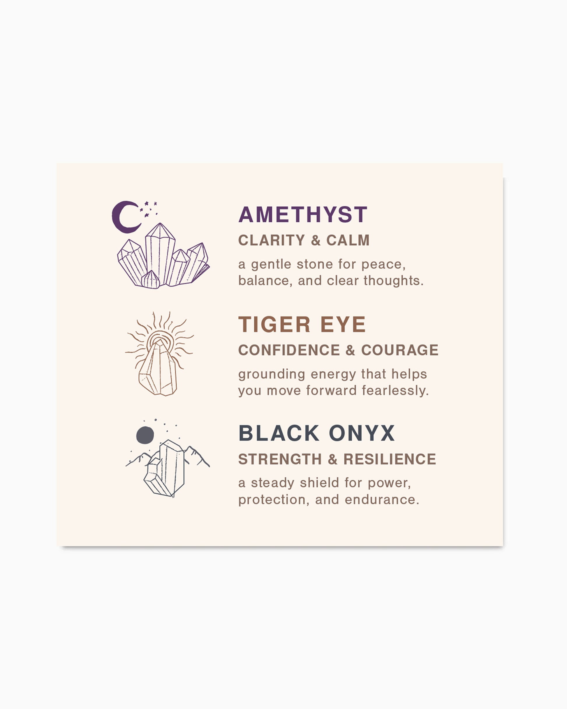 Genuine Stone Meaning Card, MC05