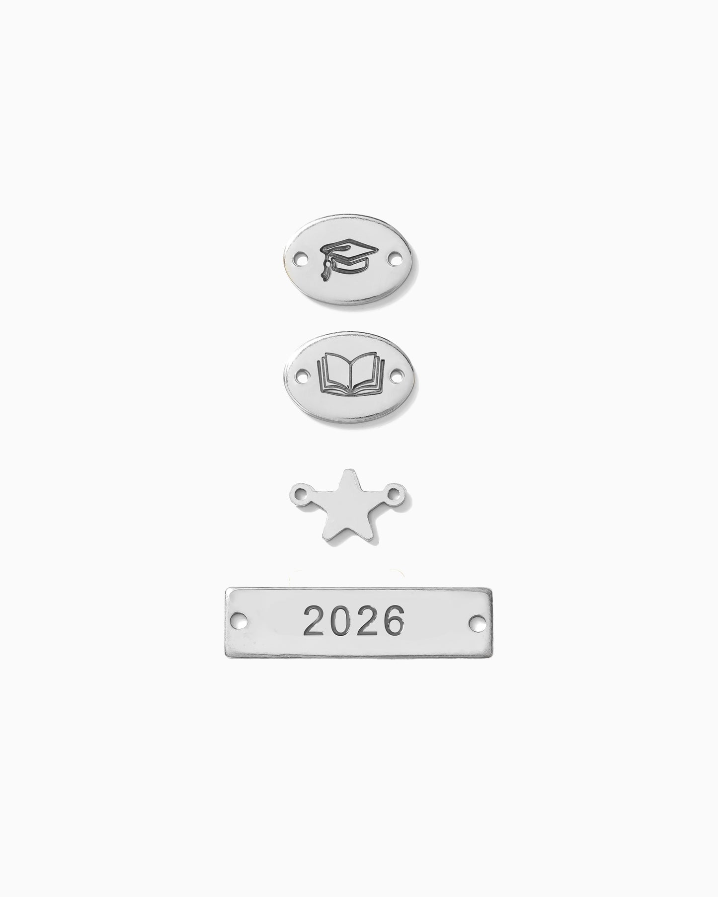 Graduation Connector Pack- Silver