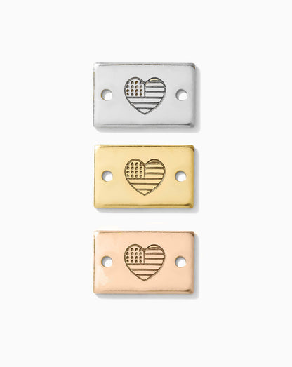 Heart Flag Mini Bar Connector, SCN508