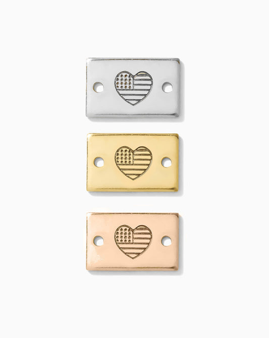 Heart Flag Mini Bar Connector, SCN508
