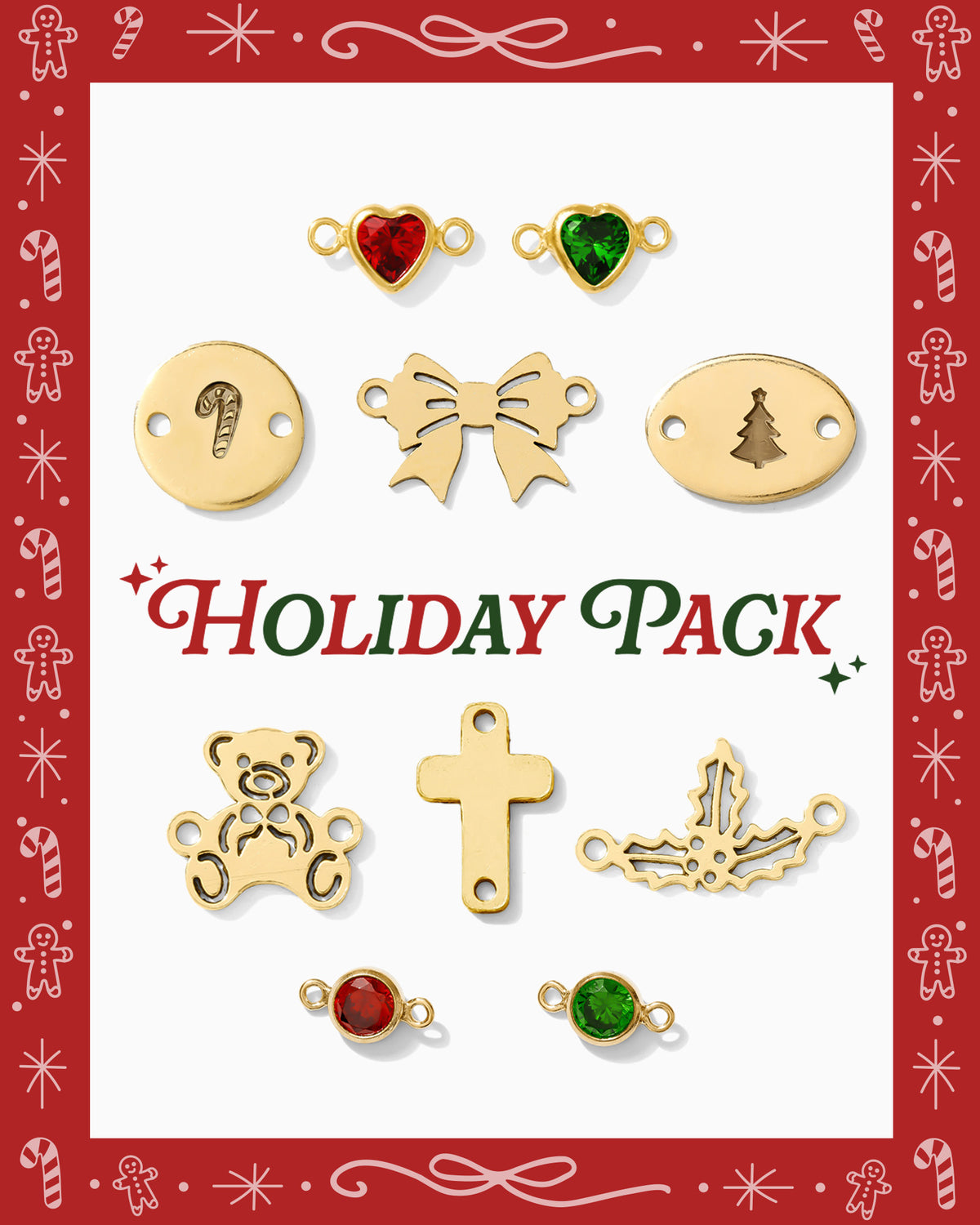 Holiday Connectors Pack - Gold-Filled