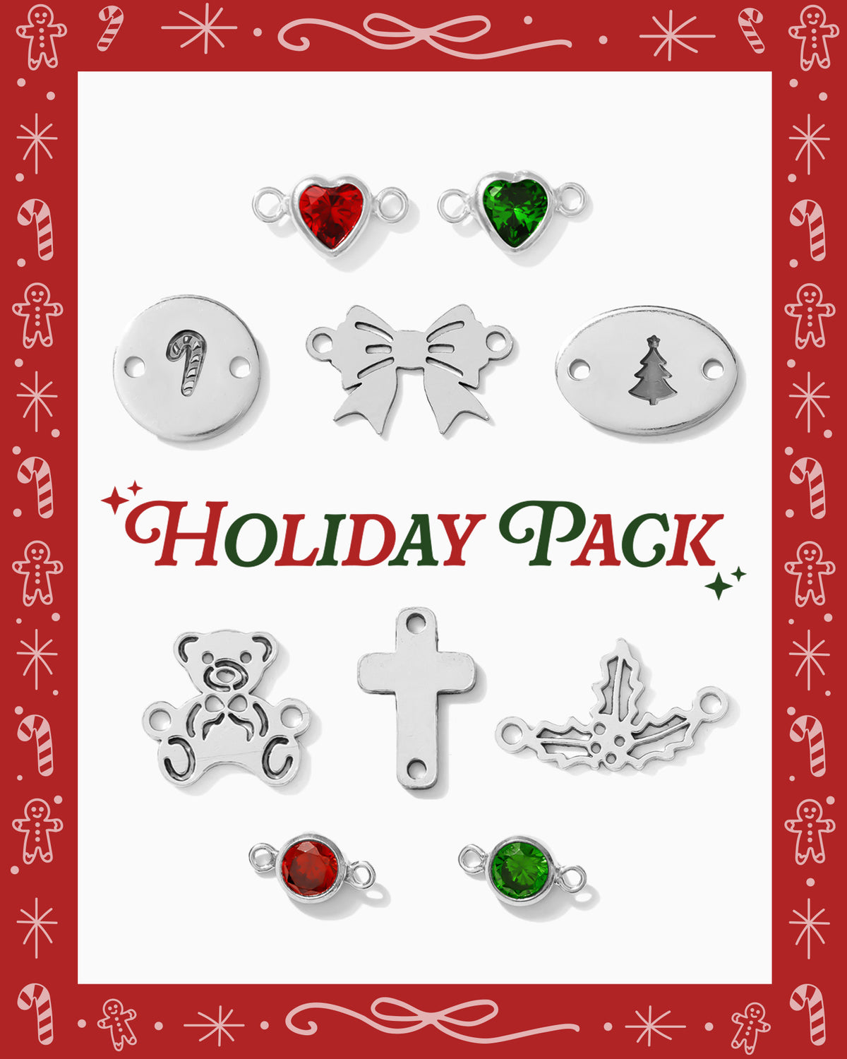 Holiday Connectors Pack - Sterling Silver