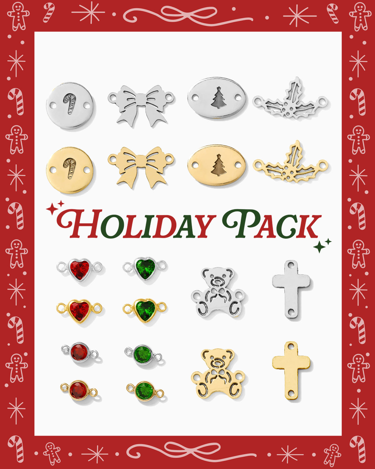 Holiday Connectors Pack - Sterling Silver & Gold Filled