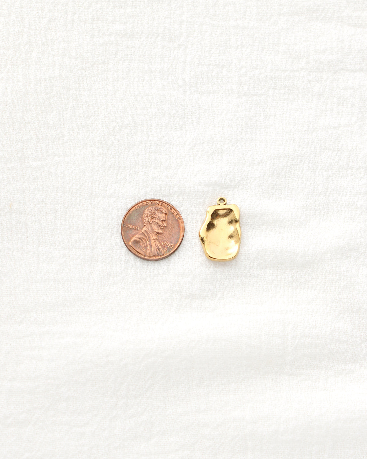 20mm Organic Rectangle PVD Charm, CH482