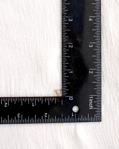4mm White CZ Y Connector, CN494