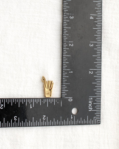 18mm Fries PVD Charm, CH467