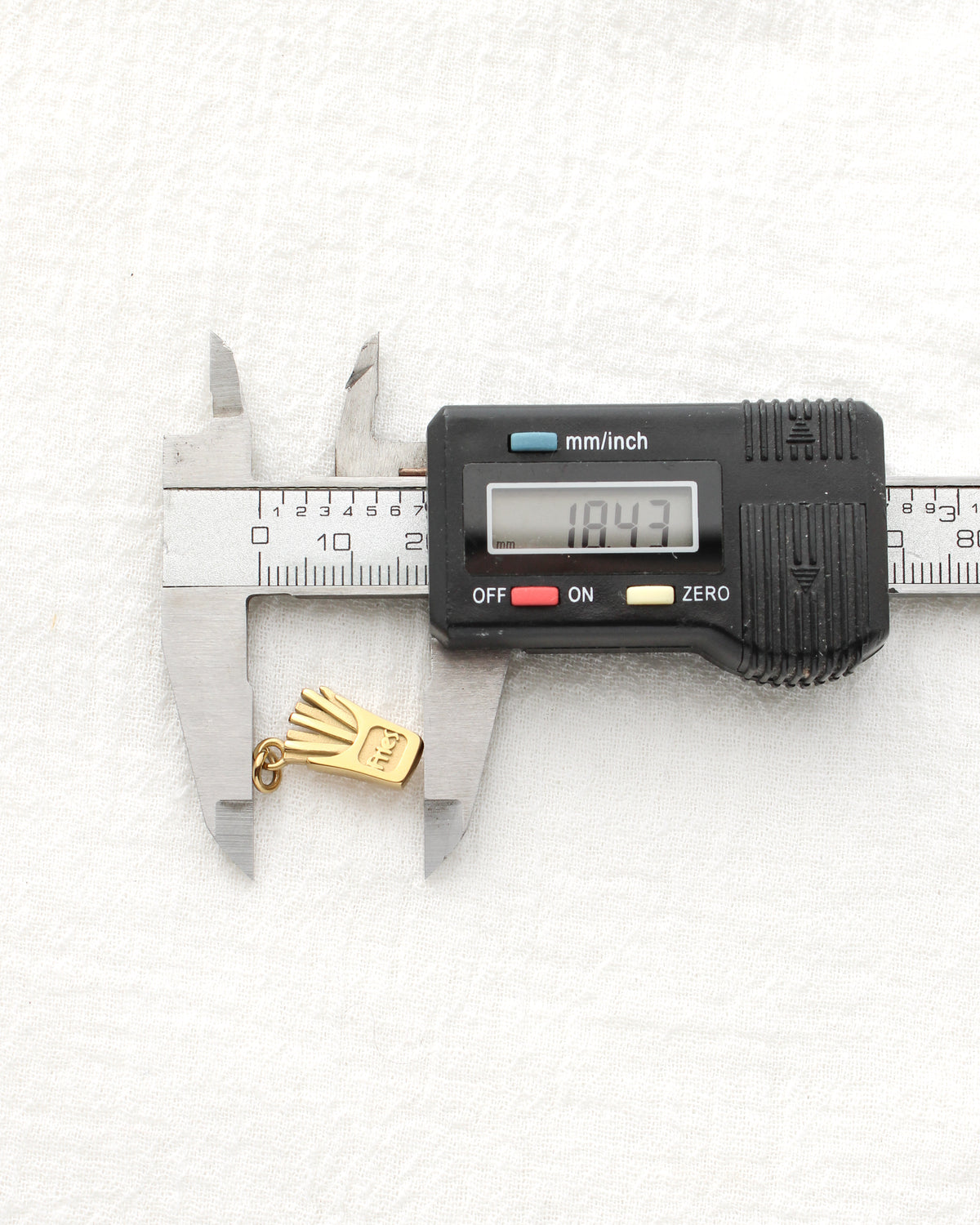 18mm Fries PVD Charm, CH467