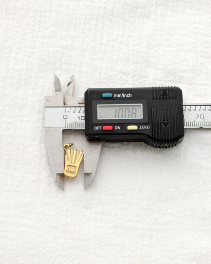 18mm Fries PVD Charm, CH467
