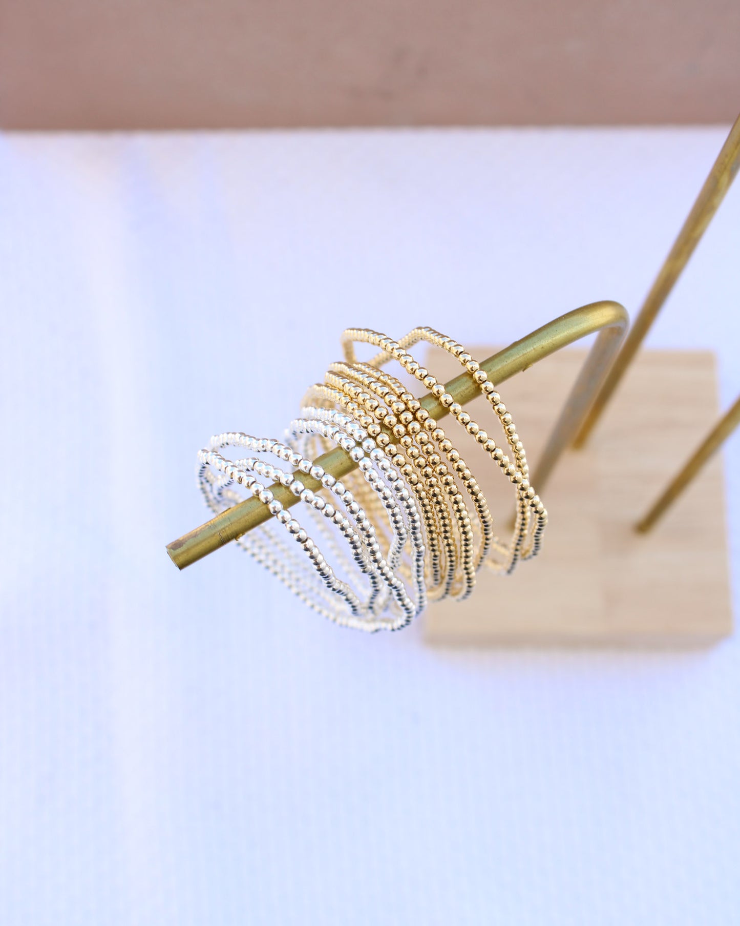6.5" 2mm Beaded Bracelet, BR4