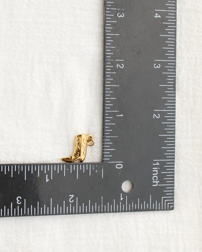 14mm Cowgirl Boot PVD Charm, CH463