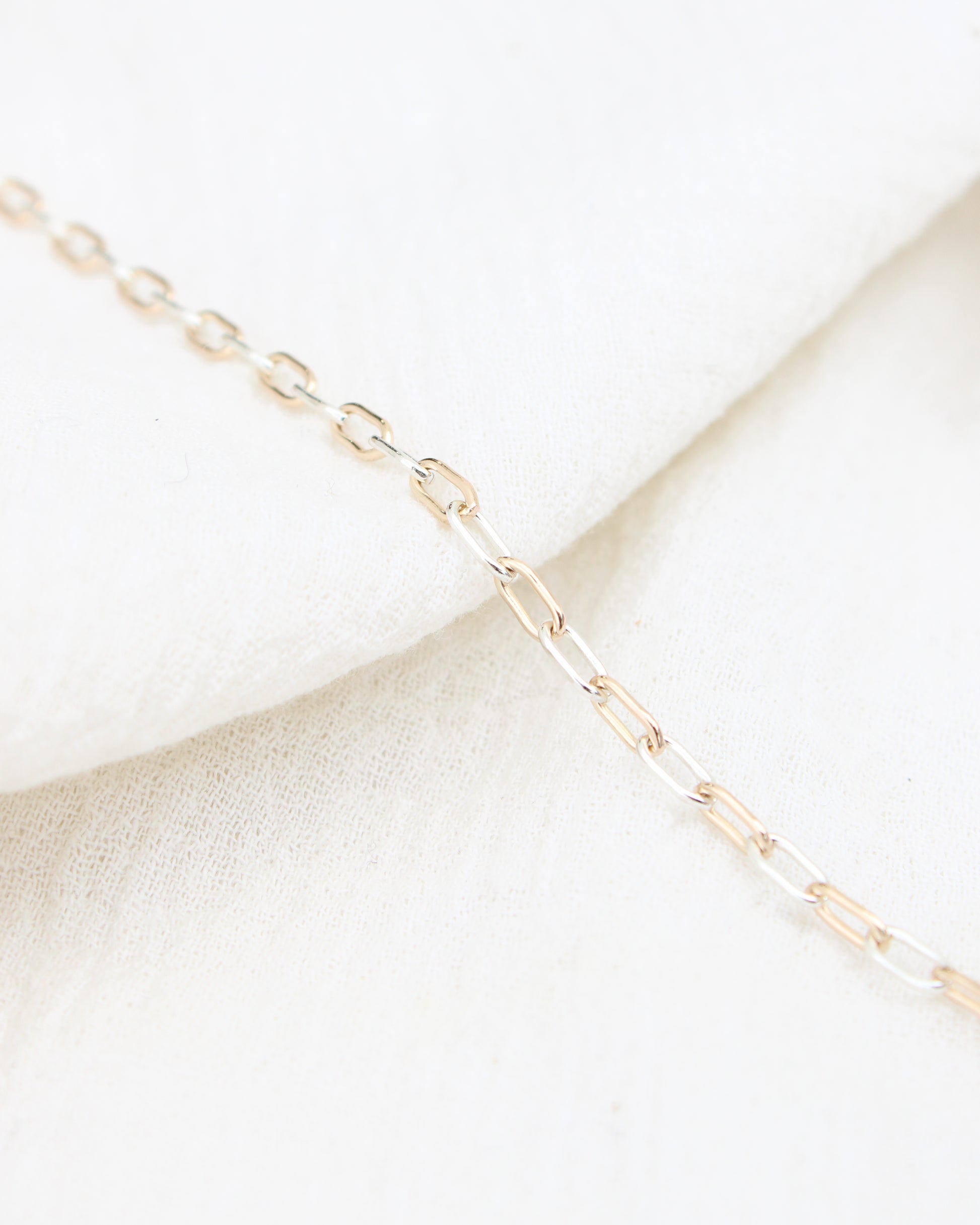 3mm Paperclip Mixed Metal Chain, M241