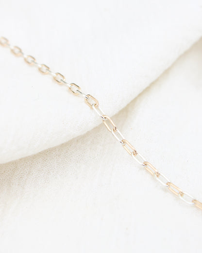 3mm Paperclip Mixed Metal Chain, M241