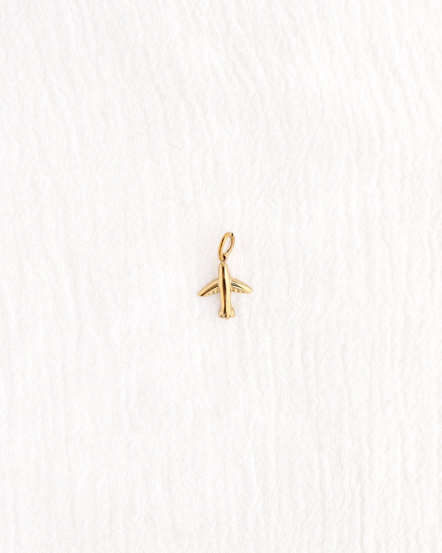 14mm Airplane PVD Charm, CH386