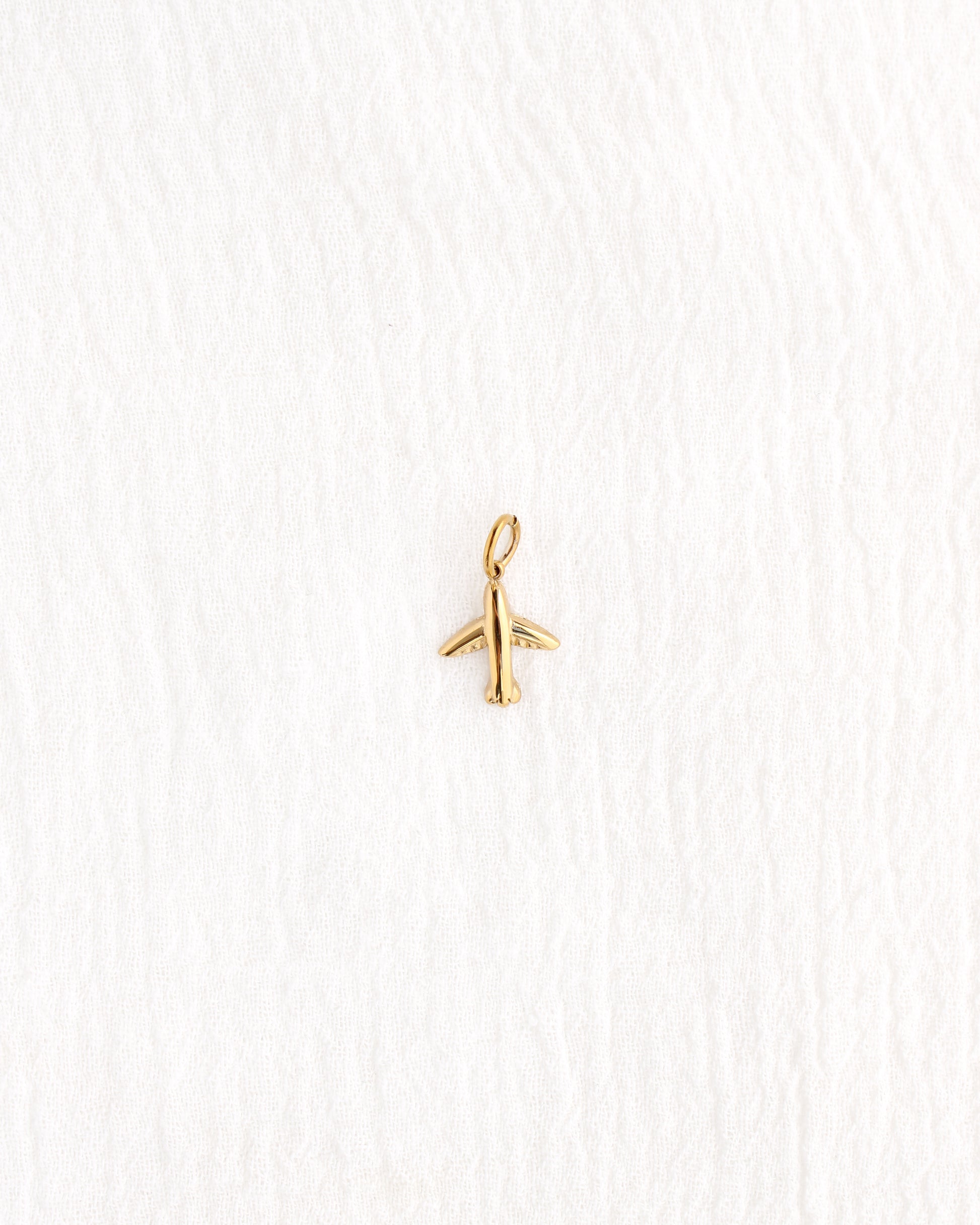 14mm Airplane PVD Charm, CH386