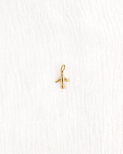 14mm Airplane PVD Charm, CH386