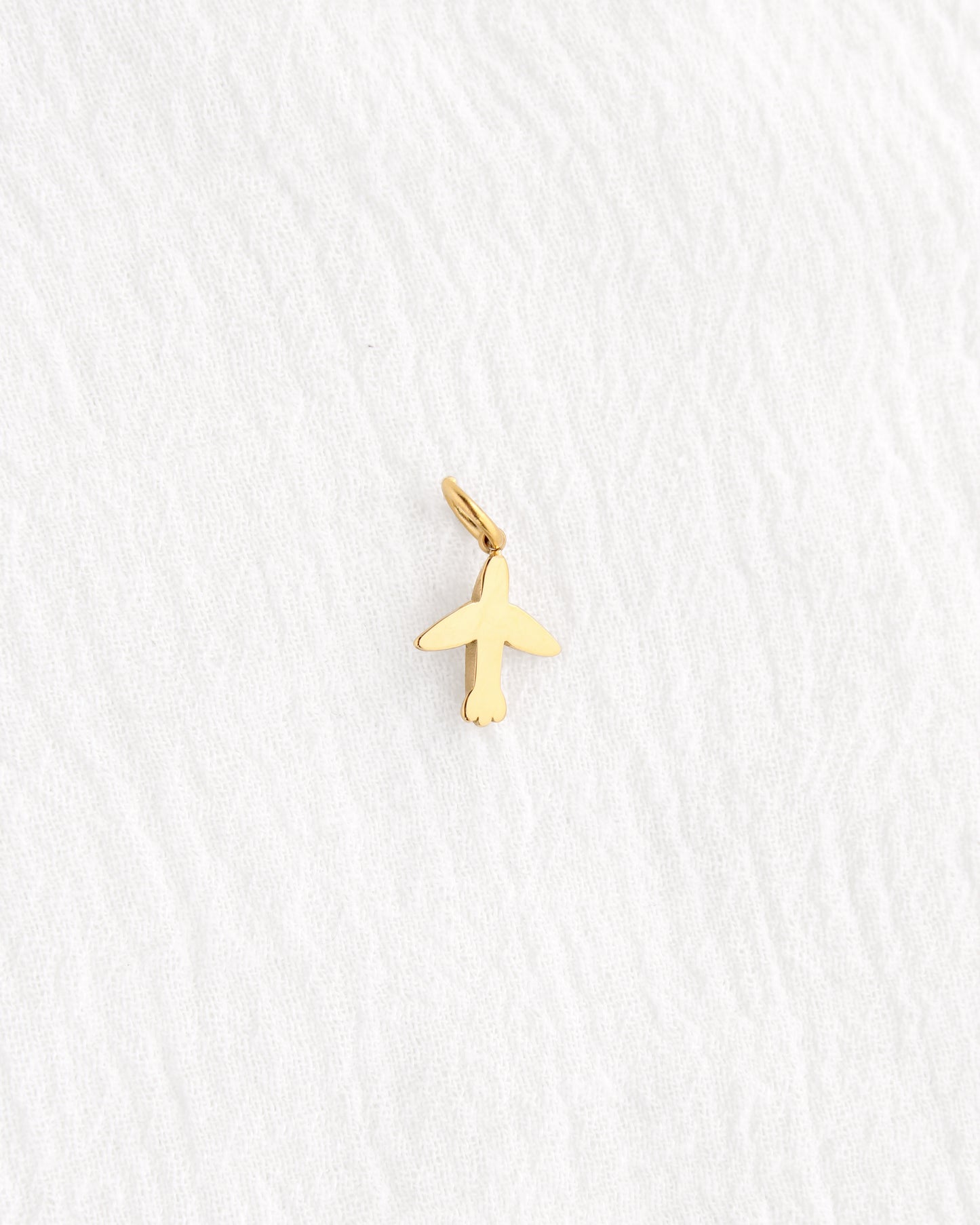 14mm Airplane PVD Charm, CH386