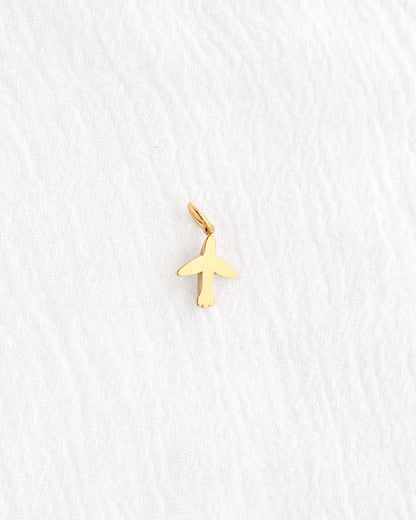 14mm Airplane PVD Charm, CH386