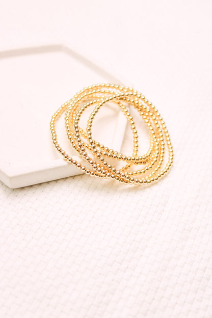6.5" 3mm Beaded Bracelet, BR5