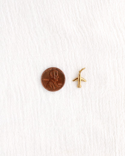 14mm Airplane PVD Charm, CH386
