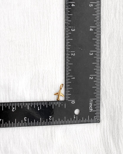 14mm Airplane PVD Charm, CH386