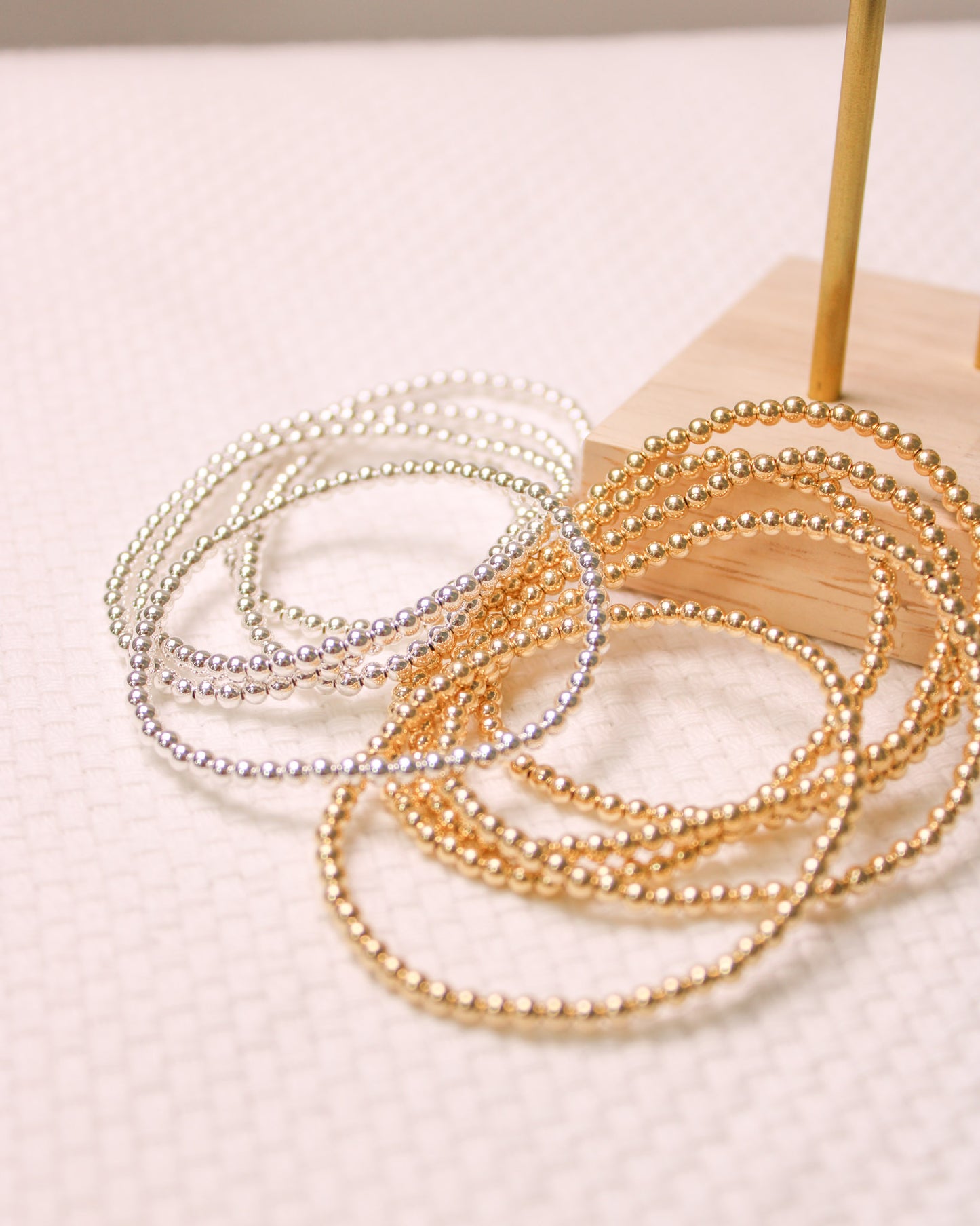 6.5" 3mm Beaded Bracelet, BR5