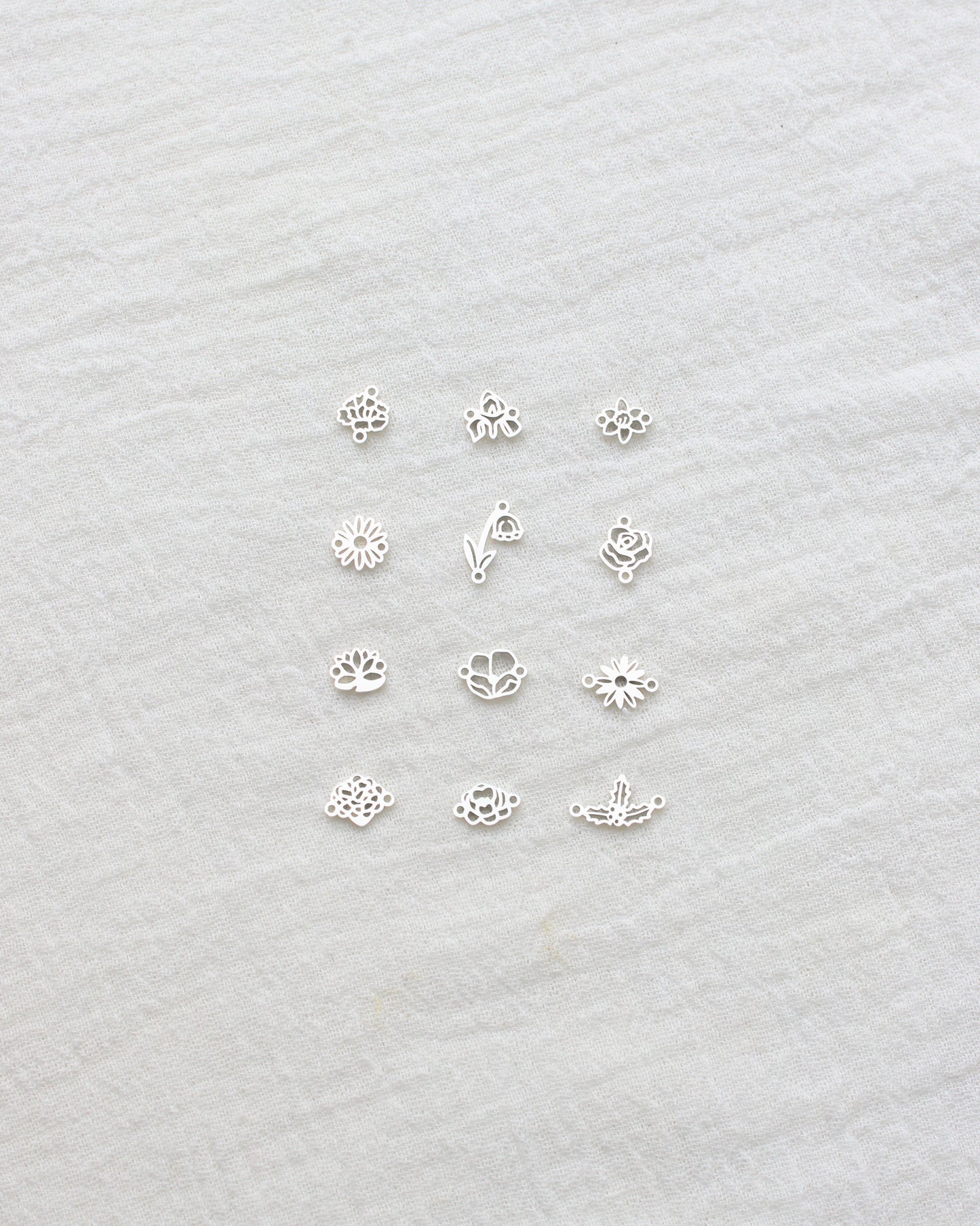 Birth Flower Connector, CN403-CN414