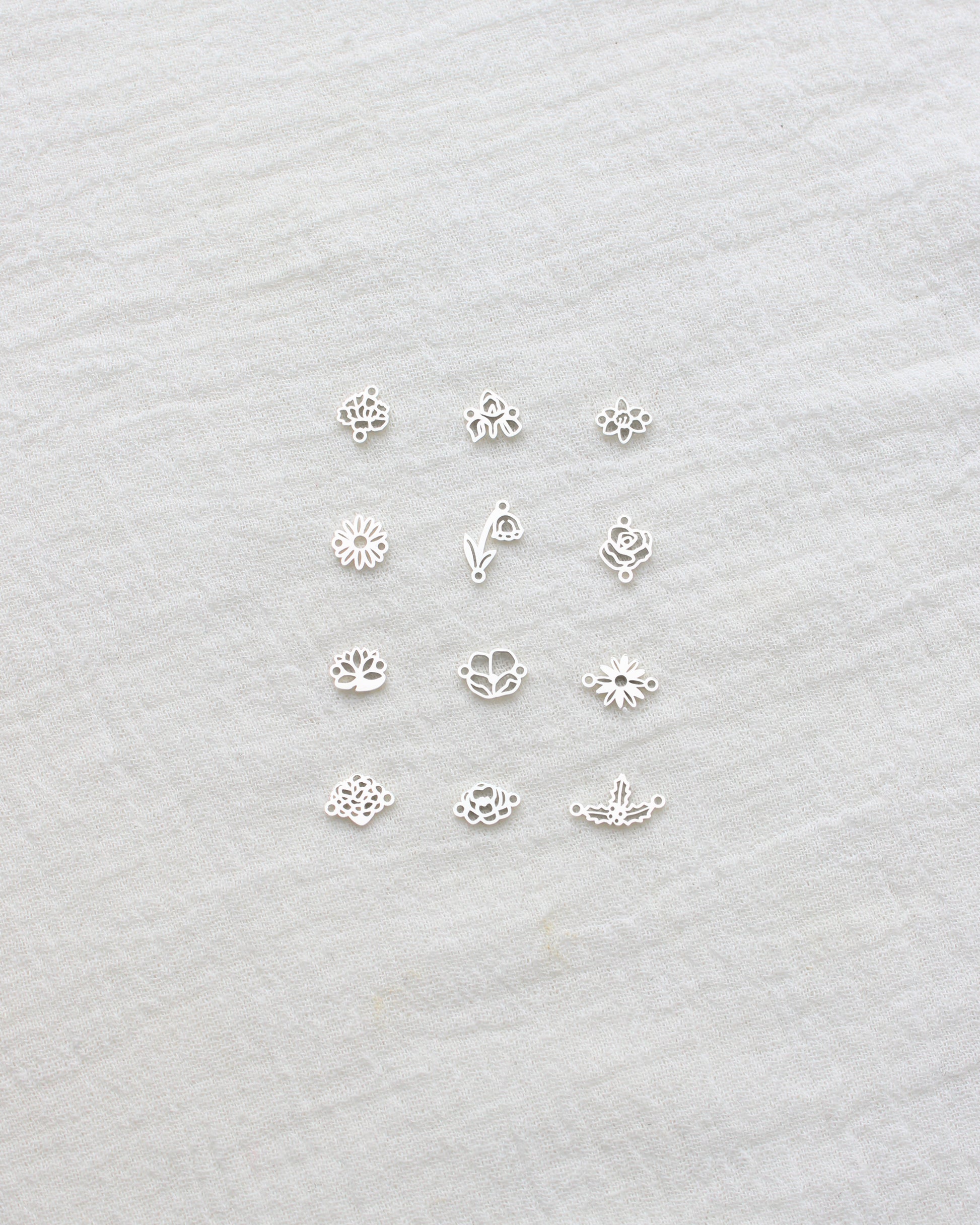 Birth Flower Connector, CN403-CN414
