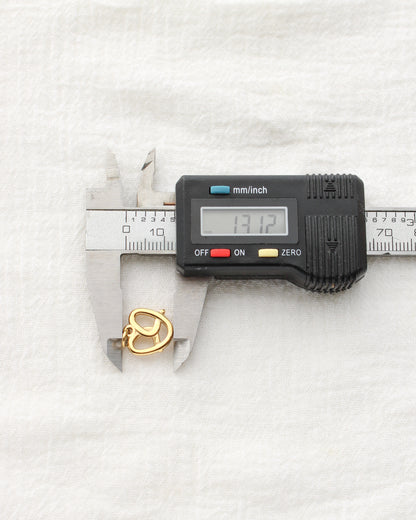 13mm Pretzel PVD Charm, CH468